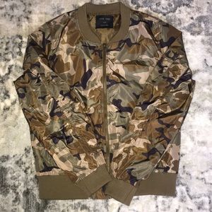 Love Tree Camo Bomber Jacket